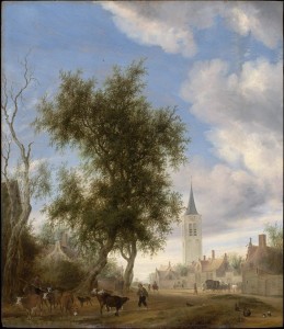 Zicht op Beverwijk Salomon van Ruysdael